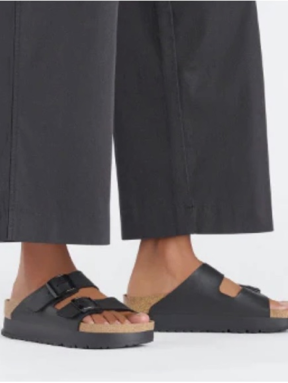 Birkenstock - Arizona Flex Platform (Black) Size 9 Medium Width